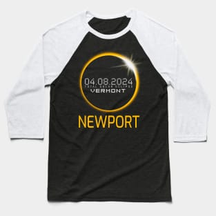 NEWPORT Vermont Total Solar Eclipse April 8 2024 Vermont Baseball T-Shirt